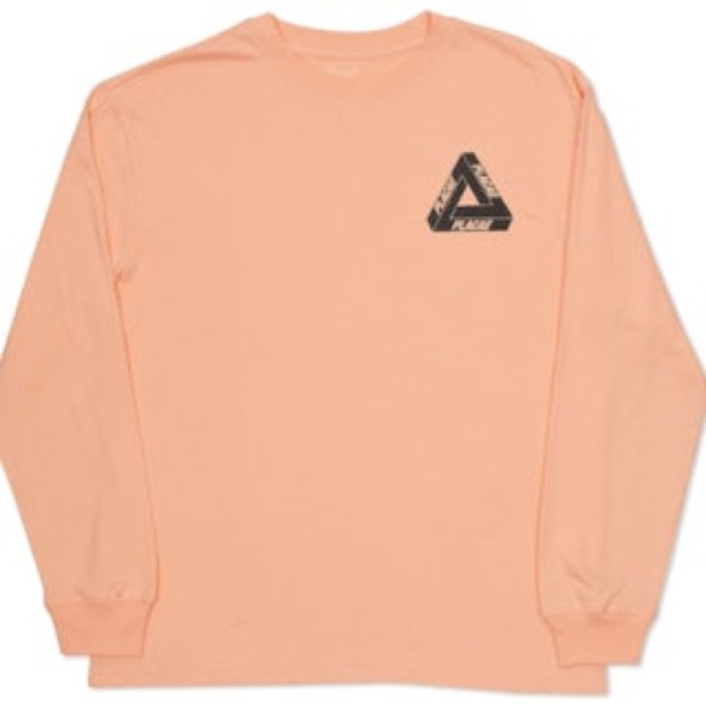 Men’s Palace Long Sleeve T-Shirt in Color Shrimp SS16 - Large